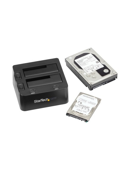 StarTech.com Docking Station USB 3.0 per doppio Hard Disk SSD   SATA da 2.5"   3.5" con UASP