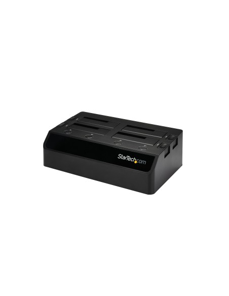 StarTech.com Base de Acoplamiento USB 3.0 con 4 Bahías SATA 6Gbps de 2.5 y 3.5 Pulgadas - Docking Station para HDD SSD