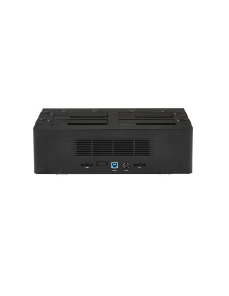 StarTech.com Base de Acoplamiento USB 3.0 con 4 Bahías SATA 6Gbps de 2.5 y 3.5 Pulgadas - Docking Station para HDD SSD
