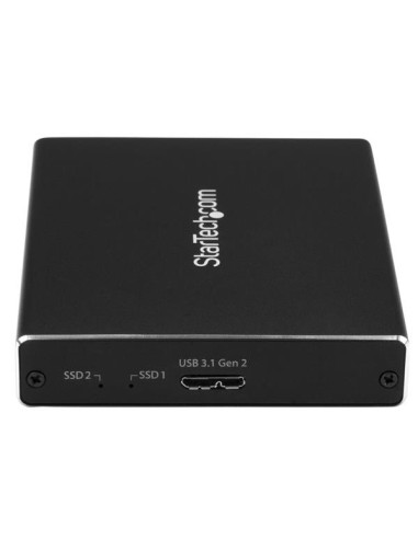 StarTech.com Box Esterno USB 3.1 (10Gbit s) a 2 Slot - Enclosure M.2 NGFF SSD SATA - RAID