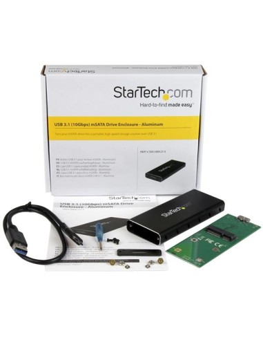 StarTech.com Box Esterno mSATA in alluminio USB 3.1 (10Gbps)