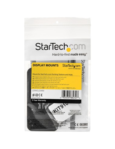 StarTech.com Supporto per docking station - Acciaio