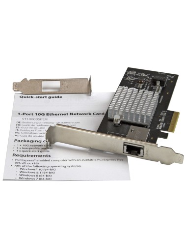 StarTech.com Scheda di Rete RJ 45 Ethernet PCI express ad 1 porta da 10GBase - Adattatore PCIe NIC Gigabit Ethernet