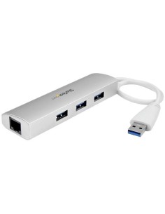 StarTech.com Hub USB 3.0 a 3 porte con Adattatore NIC Ethernet Gigabit Gbe