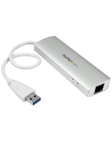 StarTech.com Hub USB 3.0 a 3 porte con Adattatore NIC Ethernet Gigabit Gbe