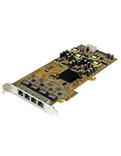 StarTech.com Scheda di rete PCIe Gigabit Power over Ethernet a 4 porte - Adattatore PCI express PSE   POE - NIC