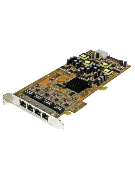 StarTech.com Scheda di rete PCIe Gigabit Power over Ethernet a 4 porte - Adattatore PCI express PSE   POE - NIC