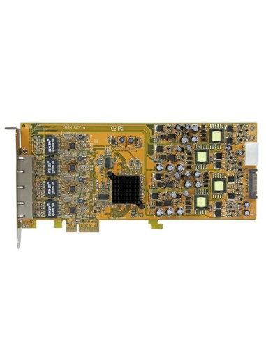StarTech.com Scheda di rete PCIe Gigabit Power over Ethernet a 4 porte - Adattatore PCI express PSE   POE - NIC