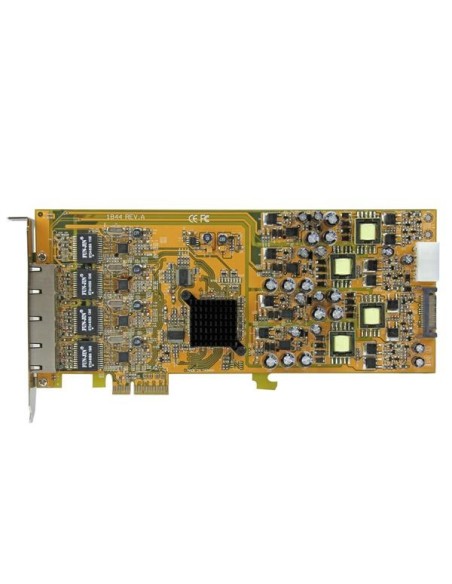StarTech.com Scheda di rete PCIe Gigabit Power over Ethernet a 4 porte - Adattatore PCI express PSE   POE - NIC