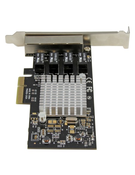 StarTech.com Scheda di rete PCIe Gigabit Power over Ethernet a 4 porte - Adattatore PCI express - Intel I350 NIC