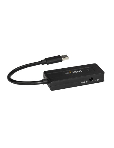 StarTech.com Hub USB 3.0 a 4 porte - Mini Hub USB con porta di ricarica - Include Adattatore di Alimentazione