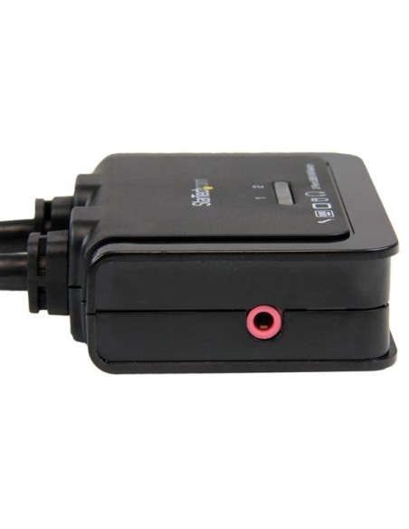 StarTech.com Switch KVM cavo HDMI USB 2 porte con audio e switch remoto – Alimentazione USB