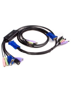 StarTech.com Switch KVM cavo VGA USB 2 porte con audio