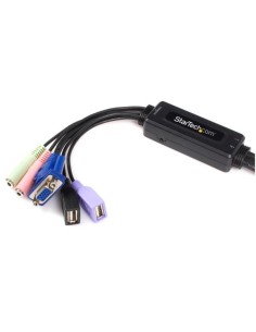 StarTech.com Switch KVM cavo VGA USB 2 porte con audio 2