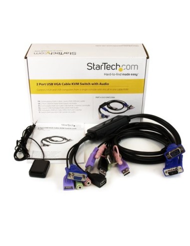 StarTech.com Switch KVM cavo VGA USB 2 porte con audio