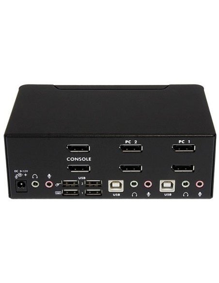 StarTech.com Switch KVM a 2 porte DisplayPort per doppio Monitor - 4k 60hz