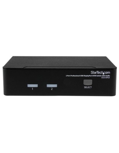 StarTech.com Switch KVM DisplayPort USB professionale a 2 porte con audio