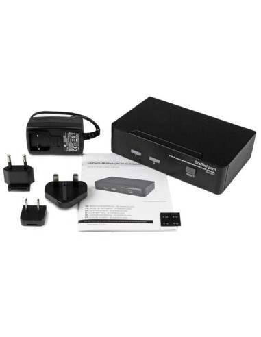 StarTech.com Switch KVM DisplayPort USB professionale a 2 porte con audio