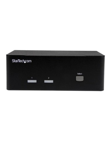 StarTech.com Switch Commutatore a 2 porte - KVM USB 2.0 a doppio VGA con Hub USB a 2 porte e 3,5mm audio