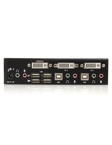 StarTech.com Switch KVM DVI USB 2 porte, con audio e hub USB 2.0