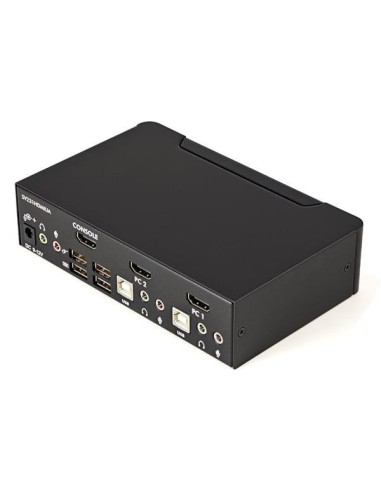 StarTech.com Switch KVM HDMI USB 2 porte, con audio e hub USB 2.0