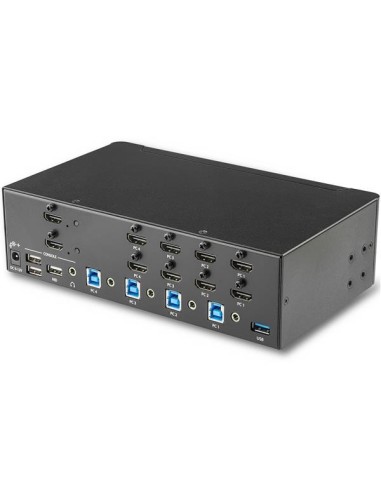 StarTech.com Switch KVM a 4 Porte HDMI - 4K 30Hz - Doppio Display