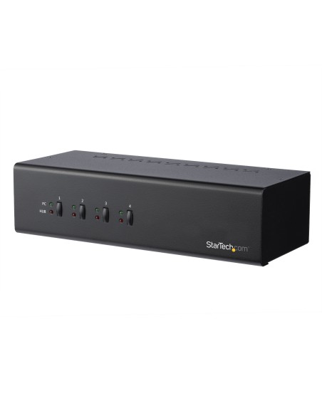 StarTech.com Switch KVM DVI a 4 porte Dual-Monitor Dual-Link con Hub USB 3.0