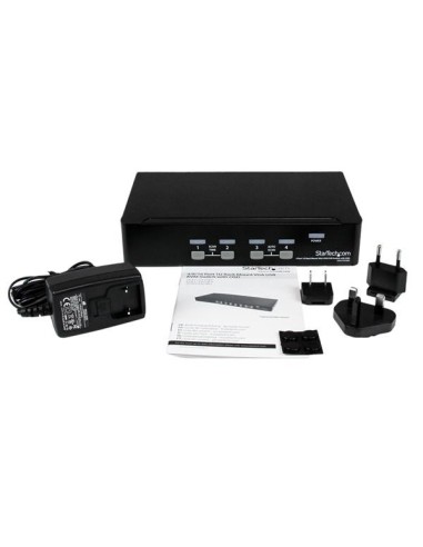 StarTech.com Switch KVM USB 4 porte, montabile a rack 1U, con OSD