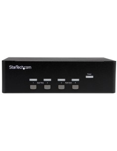StarTech.com Switch Commutatore a 4 porte - KVM USB 2.0 a doppio VGA con Hub USB a 2 porte e 3,5mm audio 2