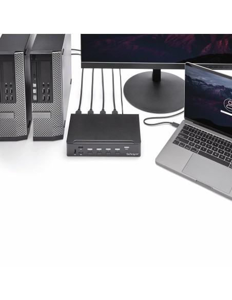 StarTech.com Switch Commutatore KVM a 4 Porte HDMI con Hub USB 3.0 - 1080p
