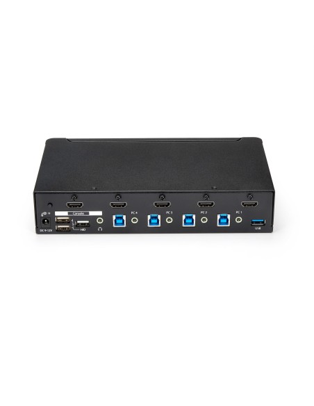StarTech.com Switch Commutatore KVM a 4 Porte HDMI con Hub USB 3.0 - 1080p