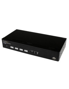 StarTech.com Switch KVM VGA USB a 4 porte con tecnologia di commutazione rapida DDM e cavi
