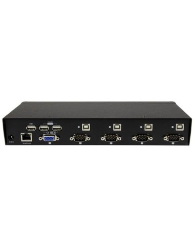 StarTech.com Switch KVM VGA USB a 4 porte con tecnologia di commutazione rapida DDM e cavi