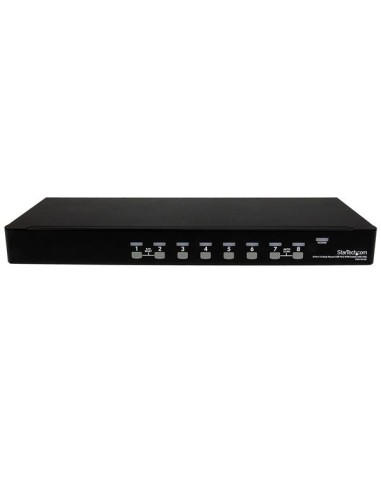 StarTech.com Switch KVM USB PS 2 a 8 porte montabile a rack 1U, con OSD