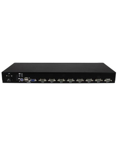 StarTech.com Switch KVM USB PS 2 a 8 porte montabile a rack 1U, con OSD