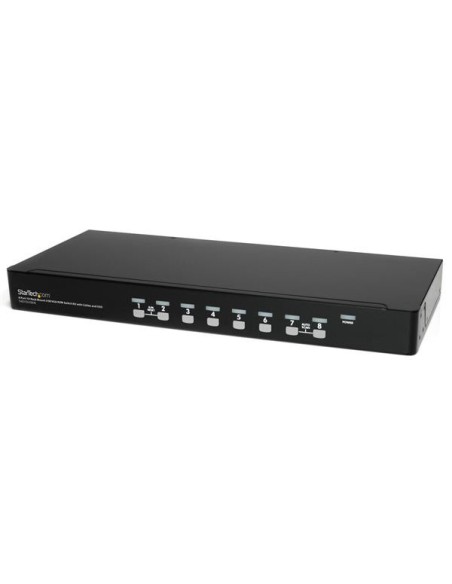 StarTech.com Kit Switch KVM USB montabile a rack 1U 8 porte con funzione OSD e cavi