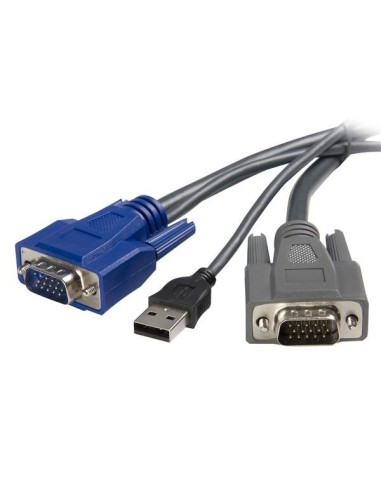 StarTech.com Cavo KVM ultra-sottile VGA USB 2 in 1 1,8 m