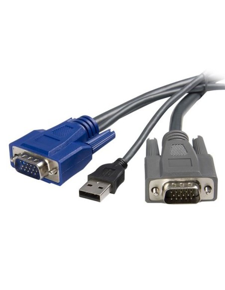 StarTech.com Cavo KVM ultra-sottile VGA USB 2 in 1 1,8 m