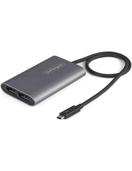 StarTech.com Adattatore Thunderbolt 3 a doppio monitor DisplayPort DP 1.4 8K - Doppio 4K 60Hz o singolo 8K 5K Thunderbolt 3 a