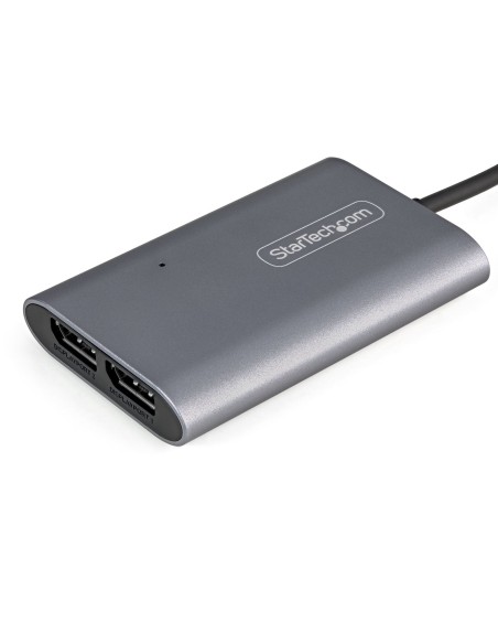StarTech.com Adattatore Thunderbolt 3 a doppio monitor DisplayPort DP 1.4 8K - Doppio 4K 60Hz o singolo 8K 5K Thunderbolt 3 a