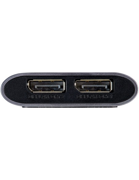 StarTech.com Adattatore Thunderbolt 3 a doppio monitor DisplayPort DP 1.4 8K - Doppio 4K 60Hz o singolo 8K 5K Thunderbolt 3 a