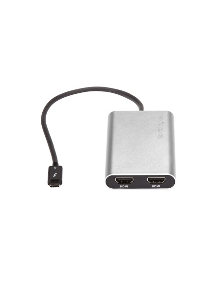 StarTech.com Adattatore Thunderbolt 3 a Dual HDMI 2.0 - Certificato Thunderbolt 3 4K 60Hz - Adattatore convertitore video per