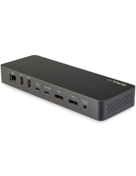 StarTech.com Docking station universale Thunderbolt 3 o USB-C - Doppio monitor DisplayPort a 4K - Power delivery a 60W - Dock