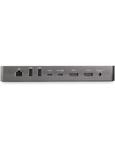 StarTech.com Docking station universale Thunderbolt 3 o USB-C - Doppio monitor DisplayPort a 4K - Power delivery a 60W - Dock