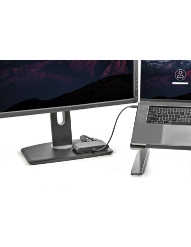 StarTech.com Thunderbolt 3 Mini Dock - Docking Station TB3 portatile per doppio monitor DisplayPort 4K 60Hz - 1x USB-A (3.2) &