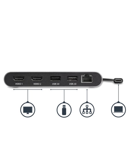 StarTech.com Mini Docking Station Thunderbolt 3 per Portatili - Doppio HDMI - 4k 60Hz - Fuori produzione, Sostituito da