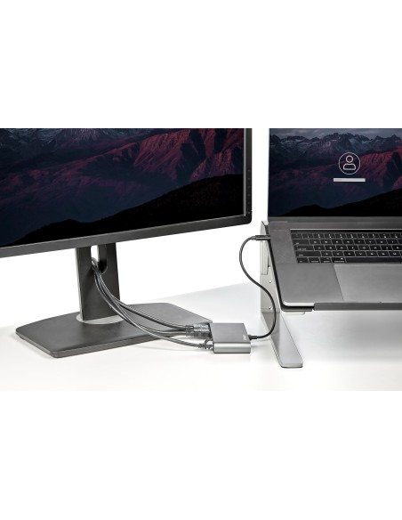 StarTech.com Thunderbolt 3 Mini Dock - TB3 Docking Station per 2 monitor HDMI 4K 60Hz - 2x USB-A (3.2 2.0) e GbE - Cavo da 28