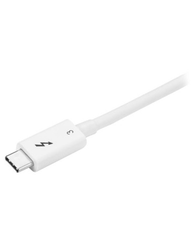 StarTech.com Cavo Thunderbolt 3 - 20Gbps - 50cm - Bianco - Compatabile con Thunderbolt, USB e DisplayPort