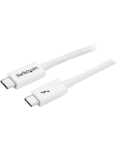 StarTech.com Cavo Thunderbolt 3 - 20Gbps - 1m - Bianco - Compatabile con Thunderbolt, USB e DisplayPort