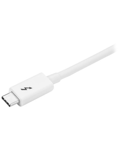 StarTech.com Cavo Thunderbolt 3 - 20Gbps - 1m - Bianco - Compatabile con Thunderbolt, USB e DisplayPort